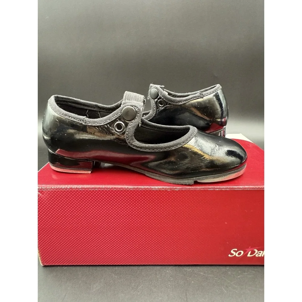 Dance Costume So Danca TA35  Black Tap USA Sz 9S Tap Dance‎ Shoes EUC